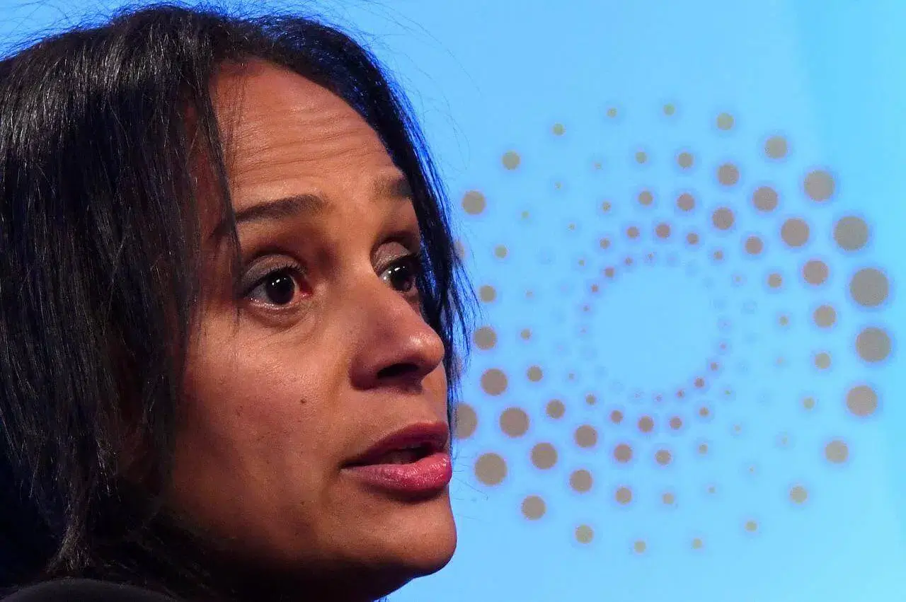 Isabel dos Santos speaks during a Reuters Newsmaker event in London