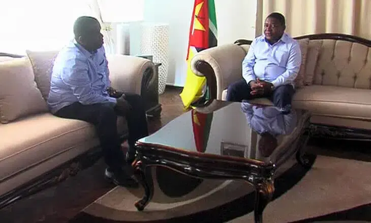 Nyusi e Daviz Simango falam sobre processo de paz e estado da autarquia da Beira