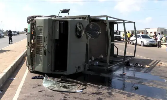 Acidente de viação fere mais de 40 agentes da UIR