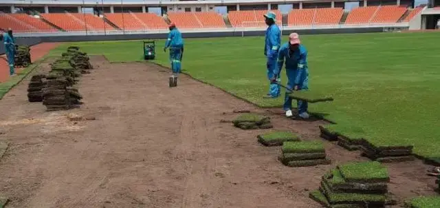 Decorrem obras de reabilitação do Estádio Nacional do Zimpeto