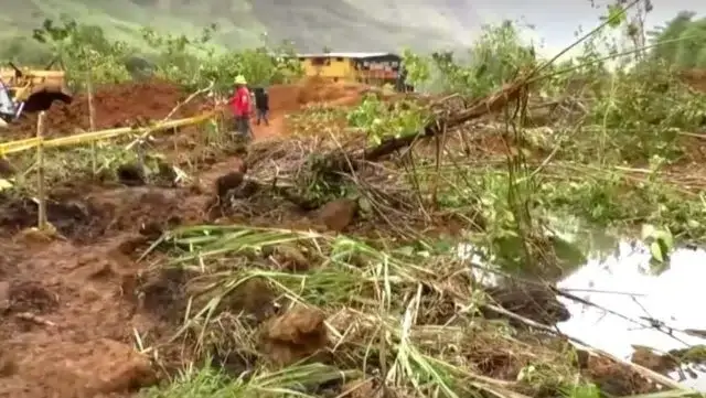 Chuvas fortes provocaram deslizamento de terra com vitimas mortais na Colômbia
