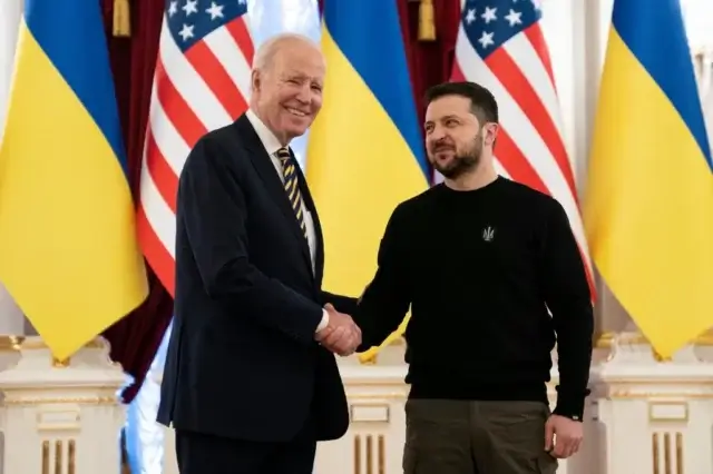 Zelensky agradece visita de Joe Biden à Ucrânia