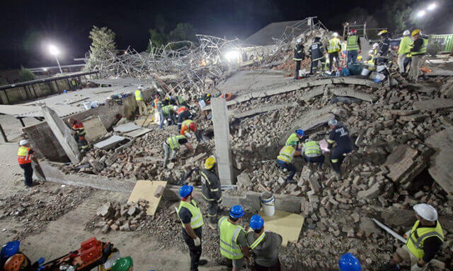 Número de moçambicanos mortos em desabamento de prédio na África do Sul sobe para quatro