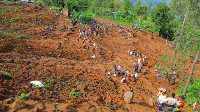 Aumento do número de vítimas em deslizamento de terras na Etiópia
