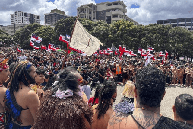 Cerca de 35 mil pessoas manifestam-se em Wellington em defesa dos direitos maori