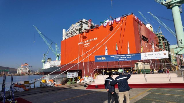 Lançamento do casco da Coral Norte FLNG assinala marco histórico no Rovuma
