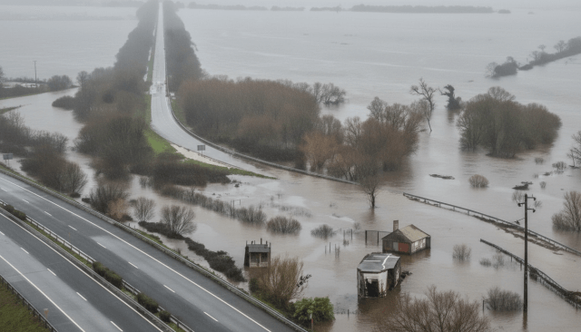 Chuvas intensas provocam colapso parcial da A1 na região de Coimbra