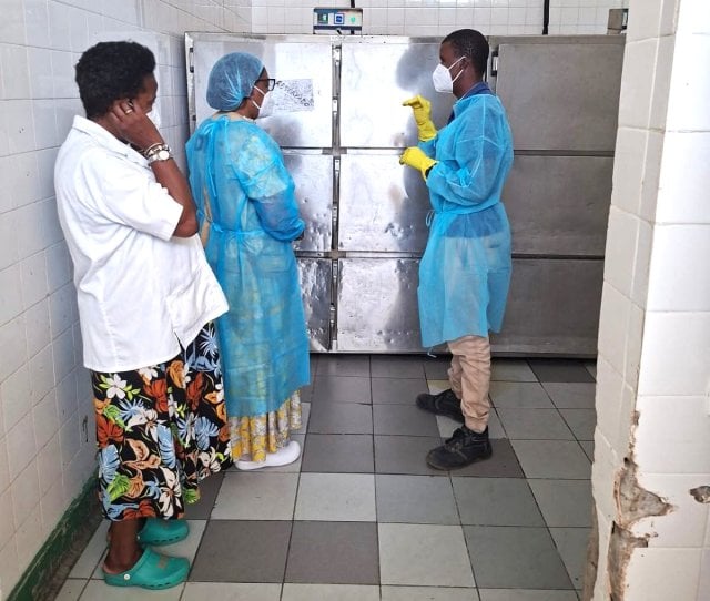 Obras de reabilitação da morgue do HCM avançam rapidamente