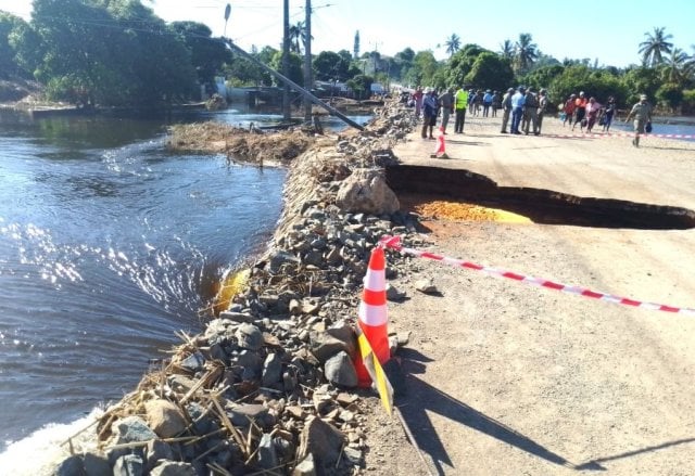 Tráfego na N1 interrompido por risco de colapso da ponte